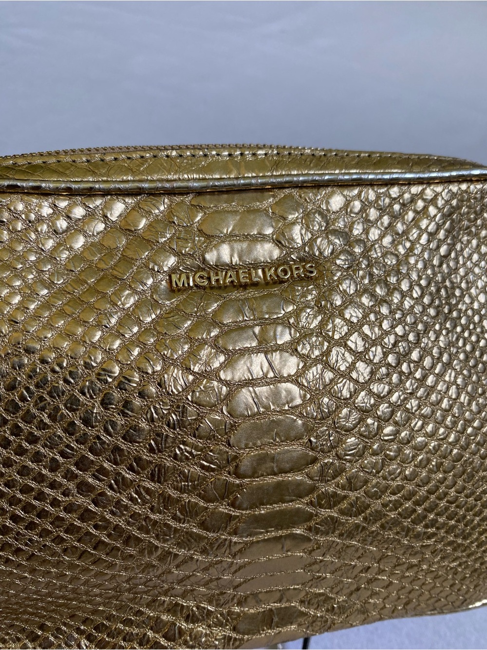Michael Kors Ginny Embossed Leather Crossbody - Picture 8 of 14